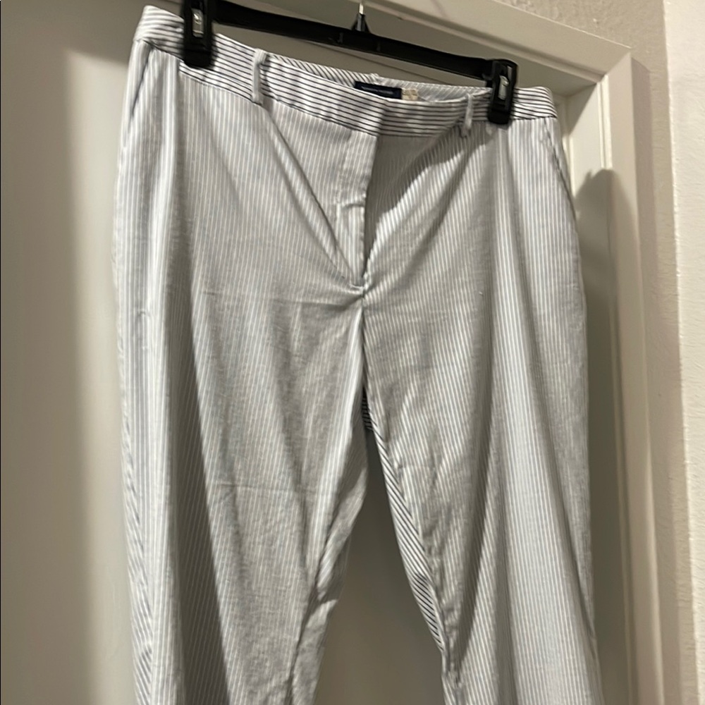 Women’s Striped Pants - Blue and White